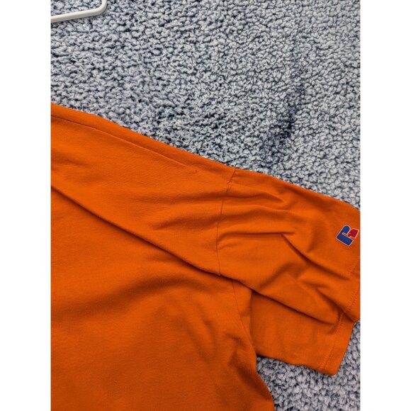 VTG Russell Athletic Baltimore Orioles Shirt Mens XXL Logo USA Distressed Orange - Picture 8 of 16